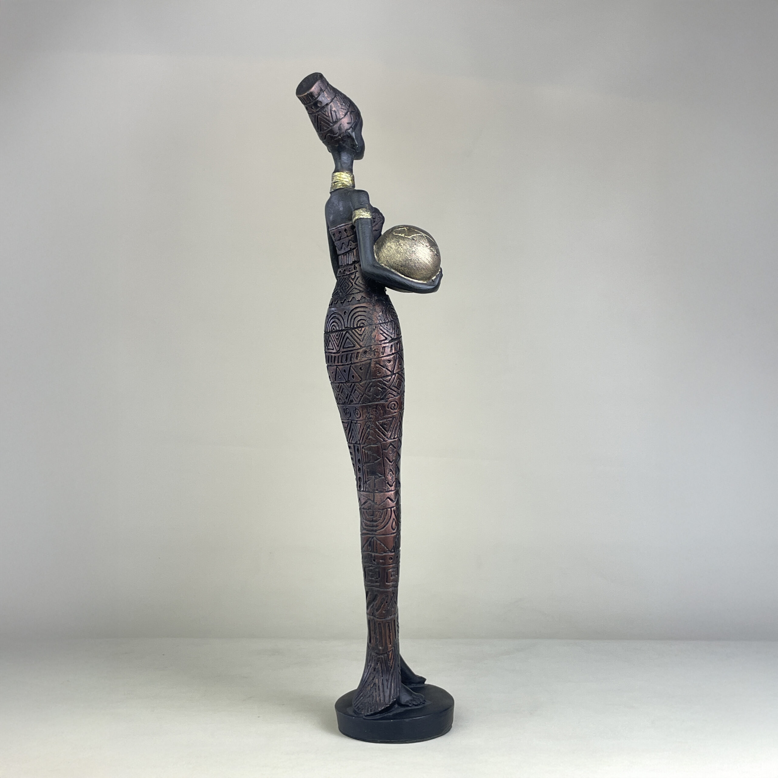 African Woman with Jar B H.42 cm - Image 29