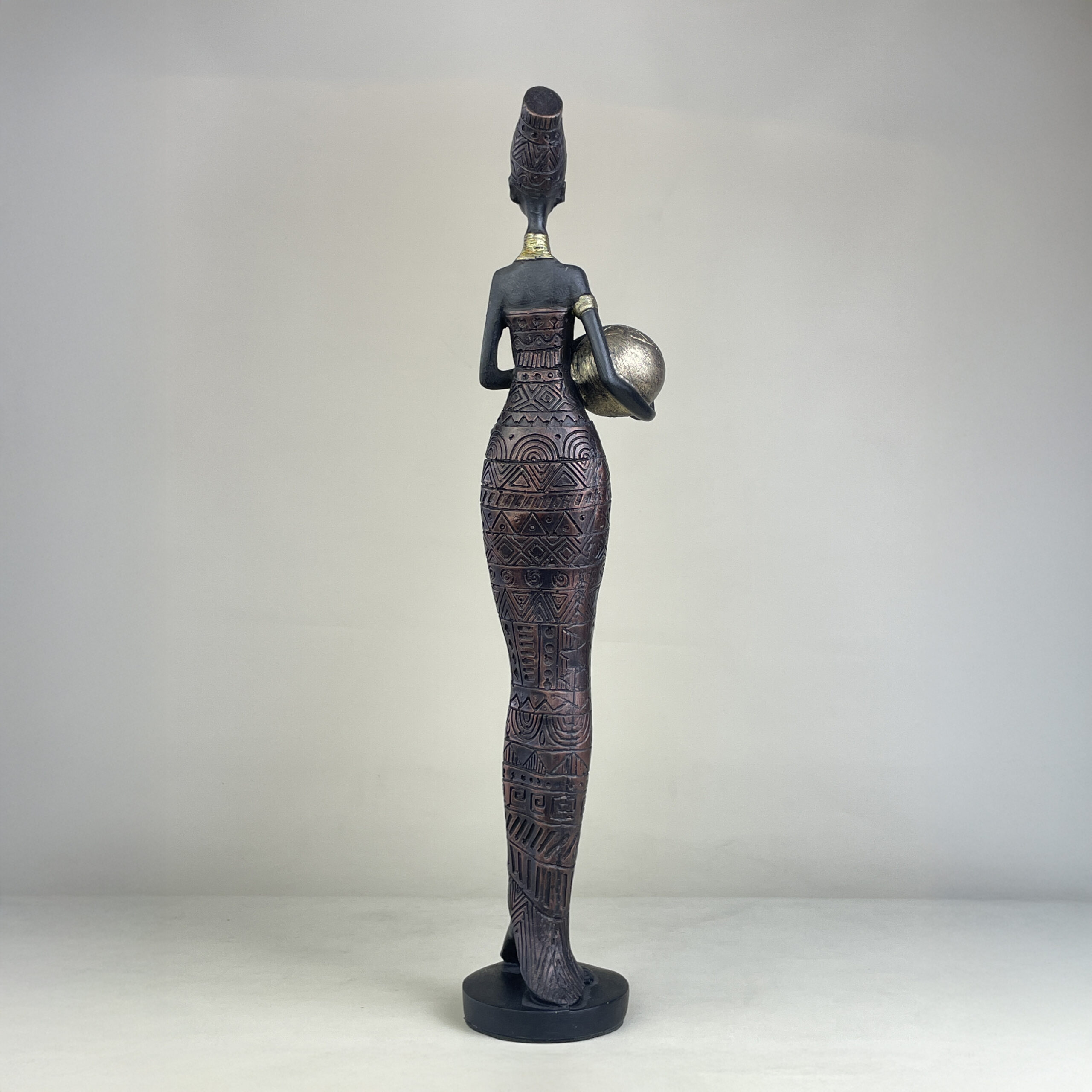 African Woman with Jar B H.42 cm - Image 28