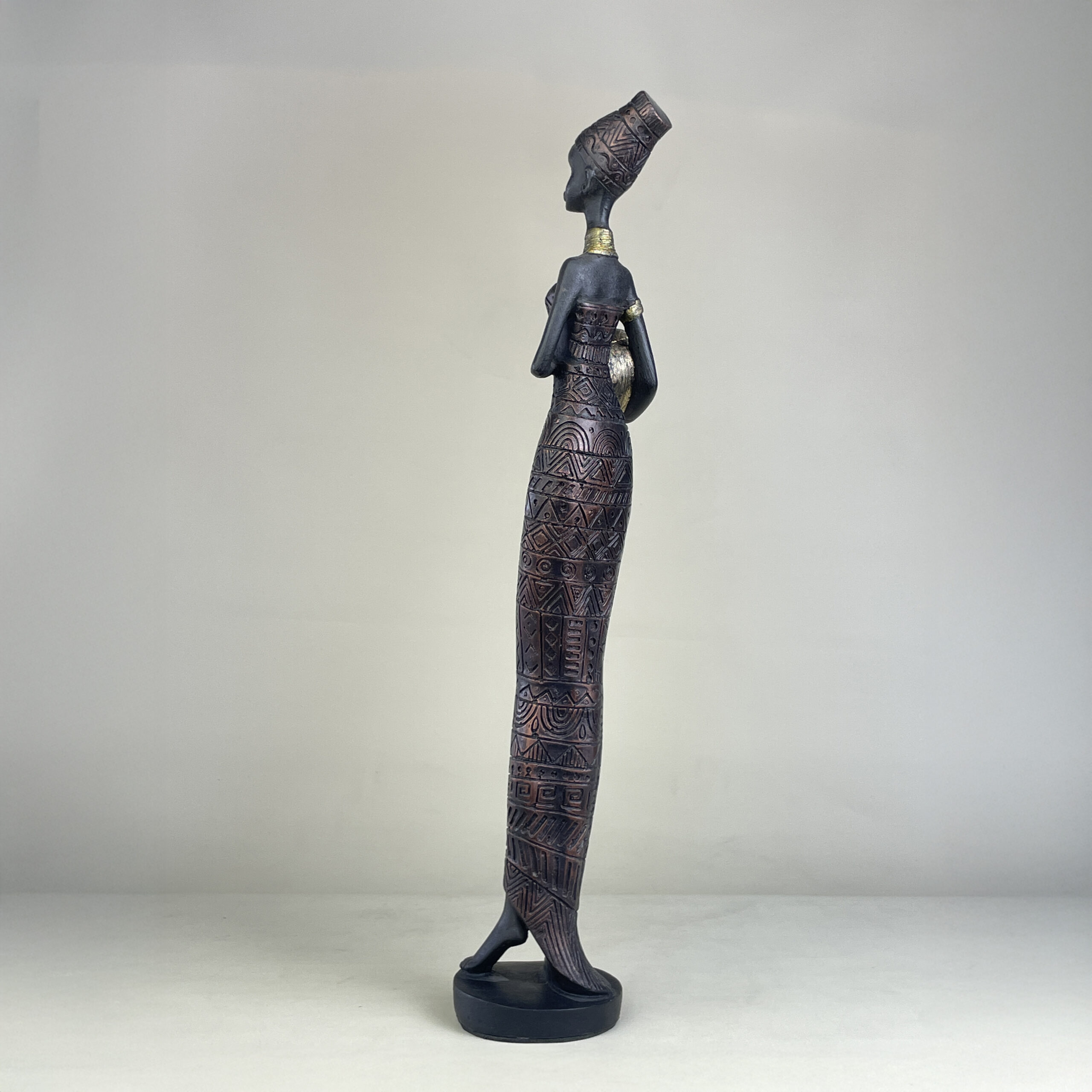 African Woman with Jar B H.42 cm - Image 27