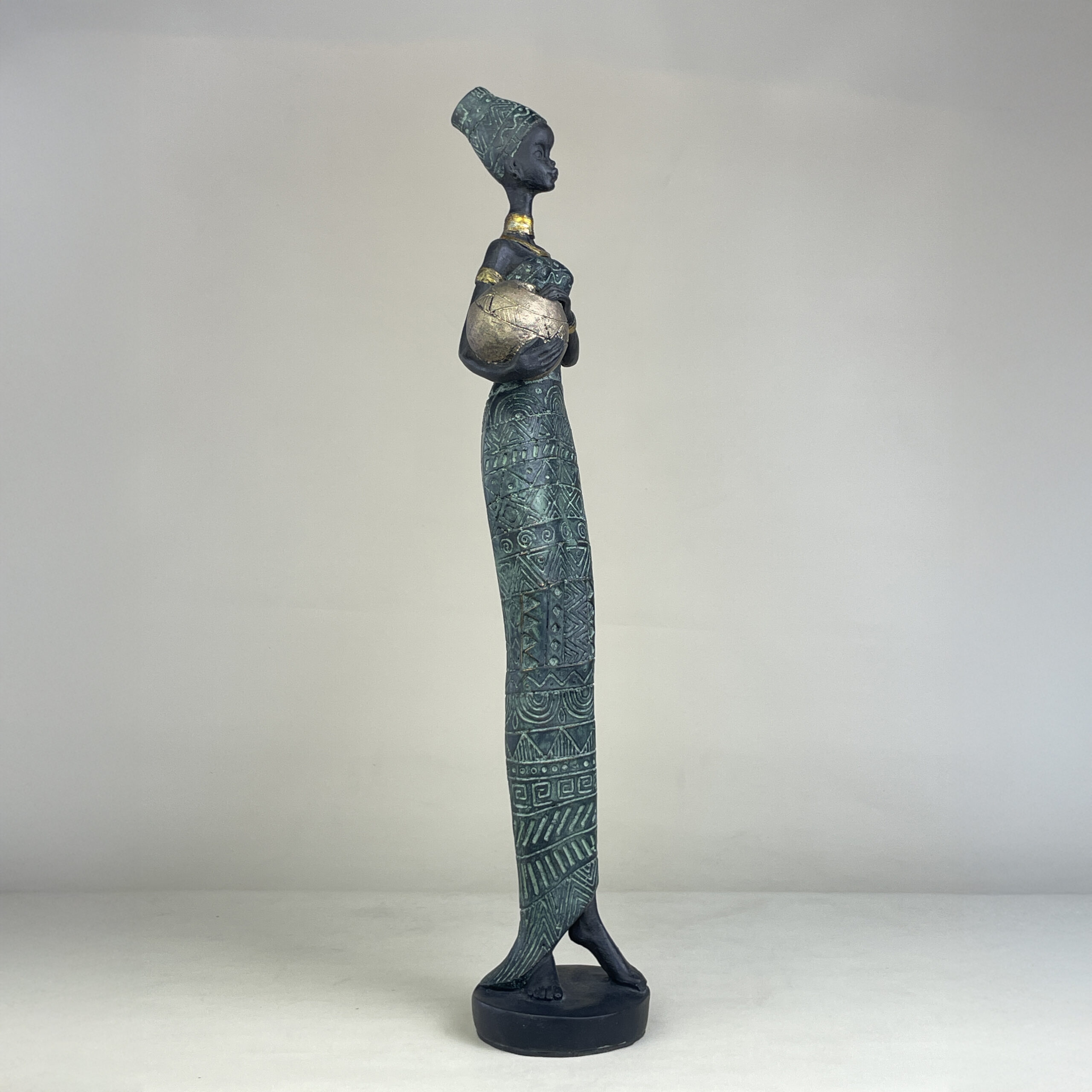 African Woman with Jar B H.42 cm - Image 5