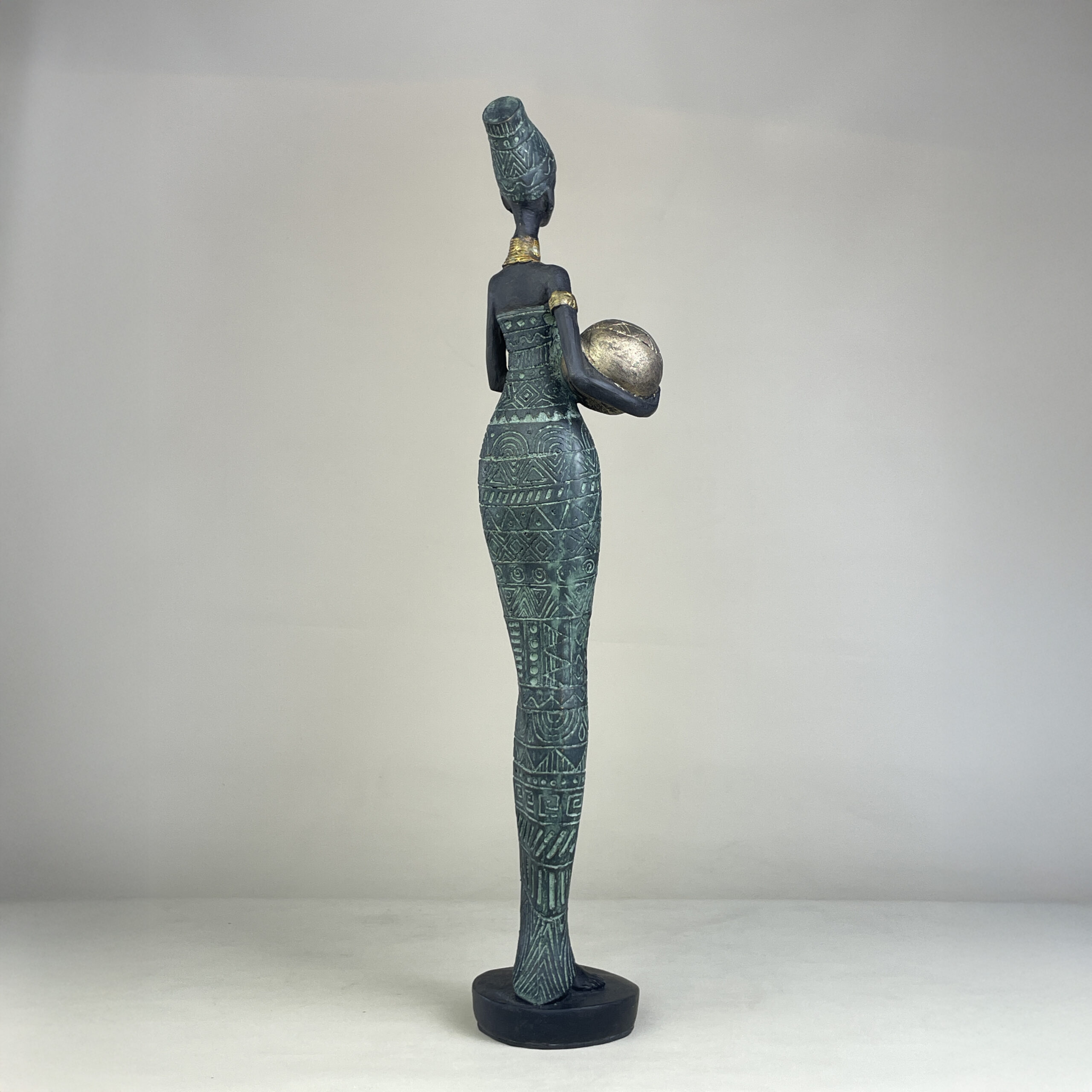 African Woman with Jar B H.42 cm - Image 7