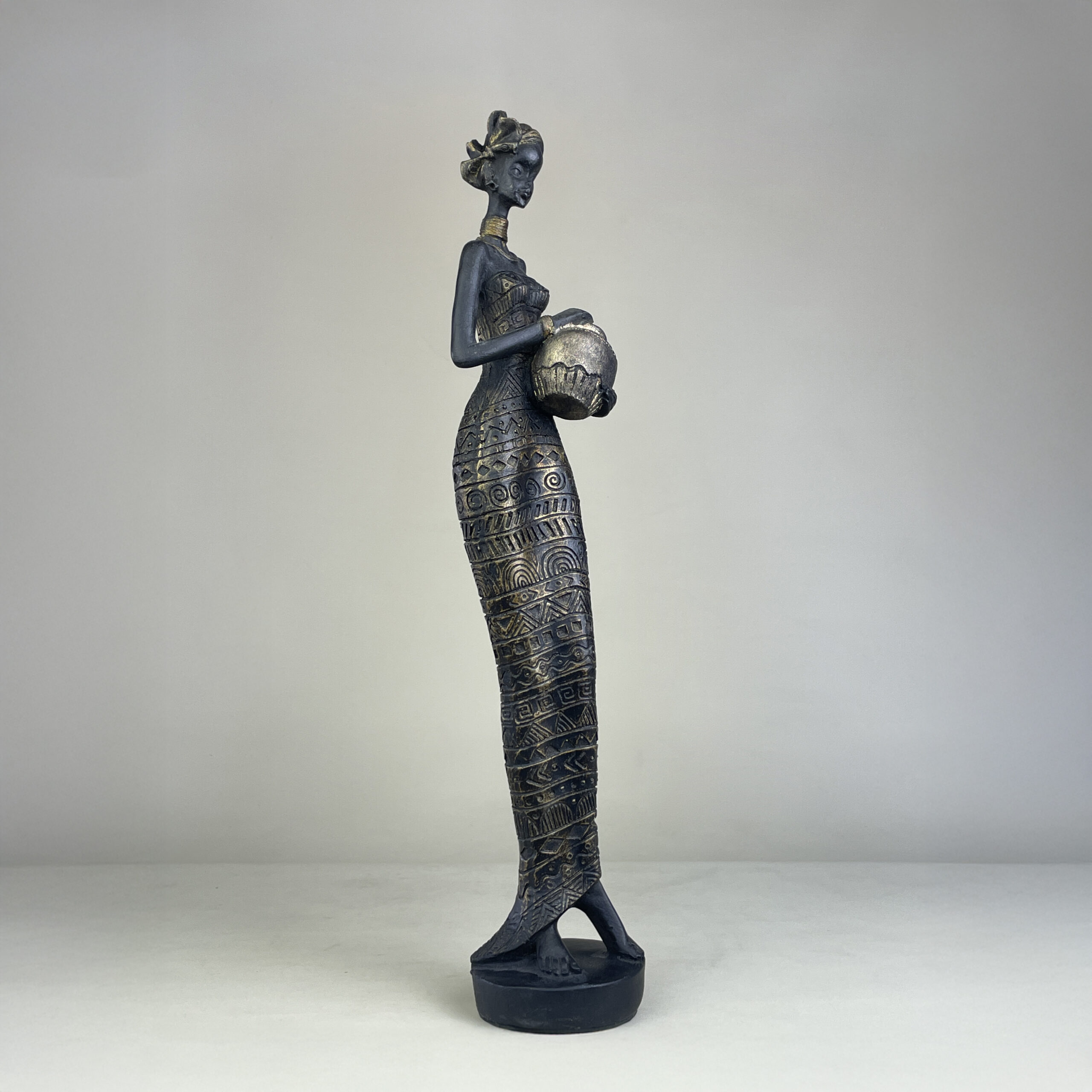 African Woman with Jar A H.42 cm - Image 15