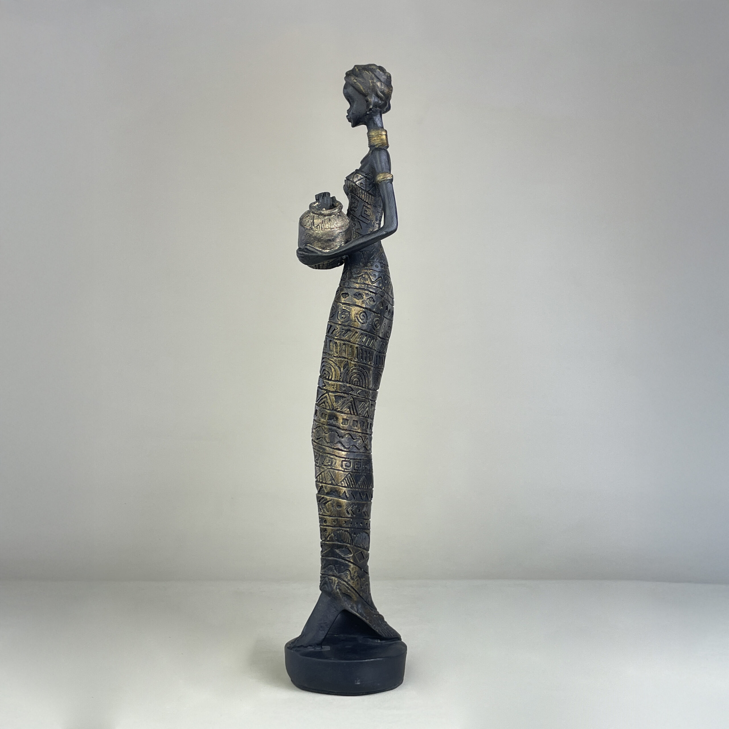 African Woman with Jar A H.42 cm - Image 20