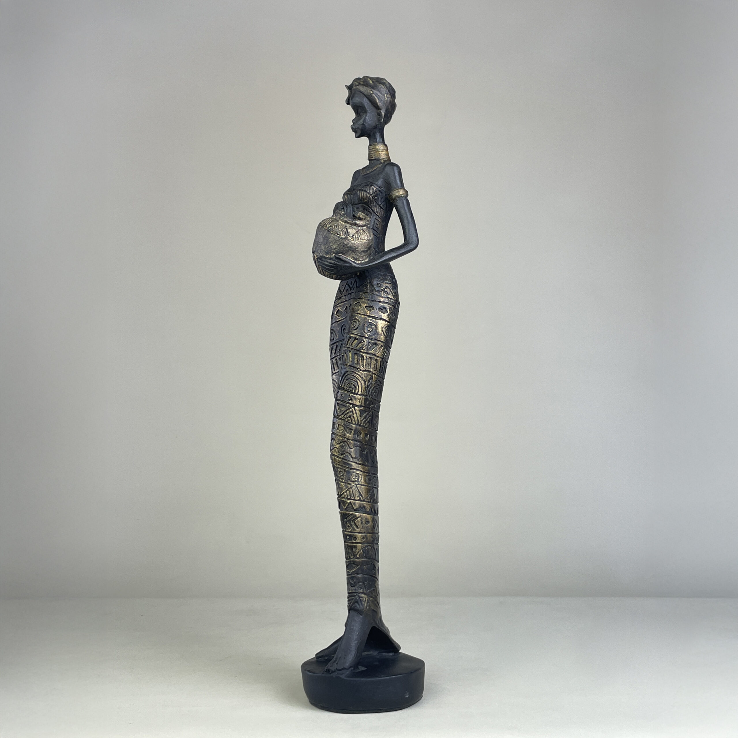 African Woman with Jar A H.42 cm - Image 21