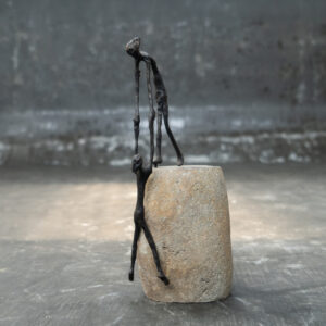 Statue From Kuningan On Base Riverstone C33