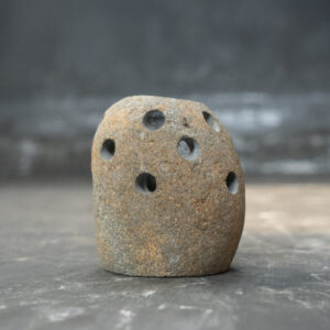 Candle Holder River Stone Bee