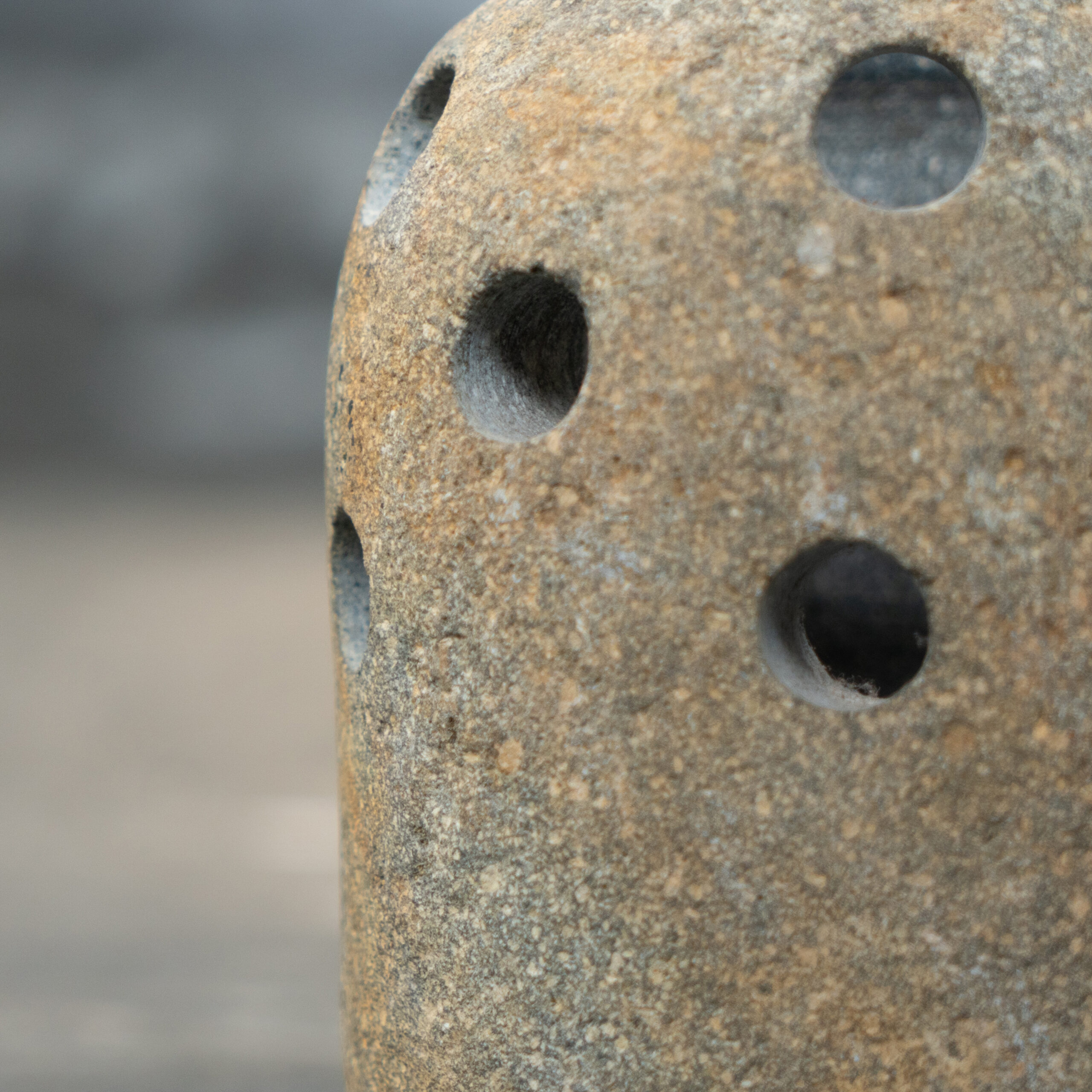 Candle Holder River Stone Bee - Image 3