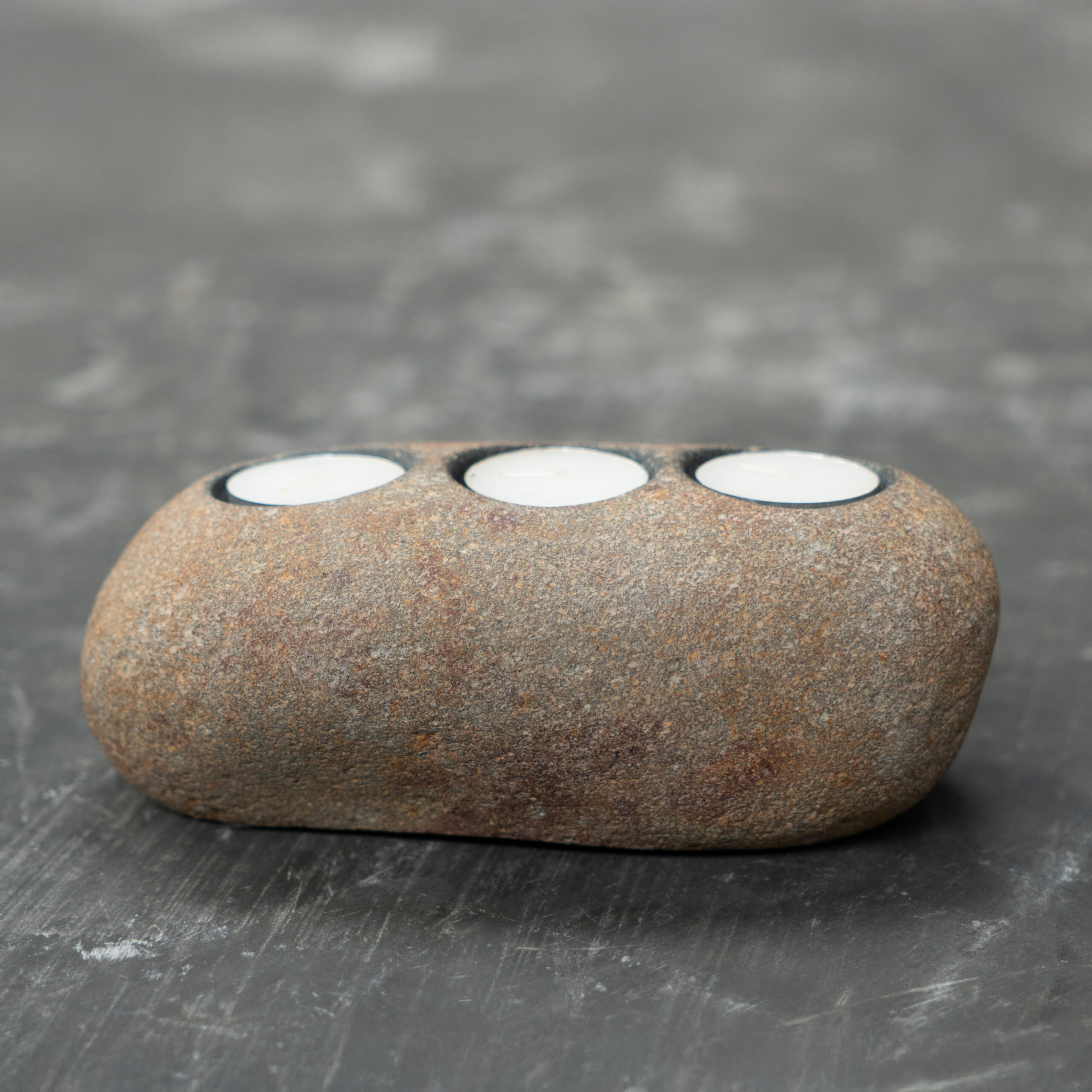 Candle Holder River Stone CH06