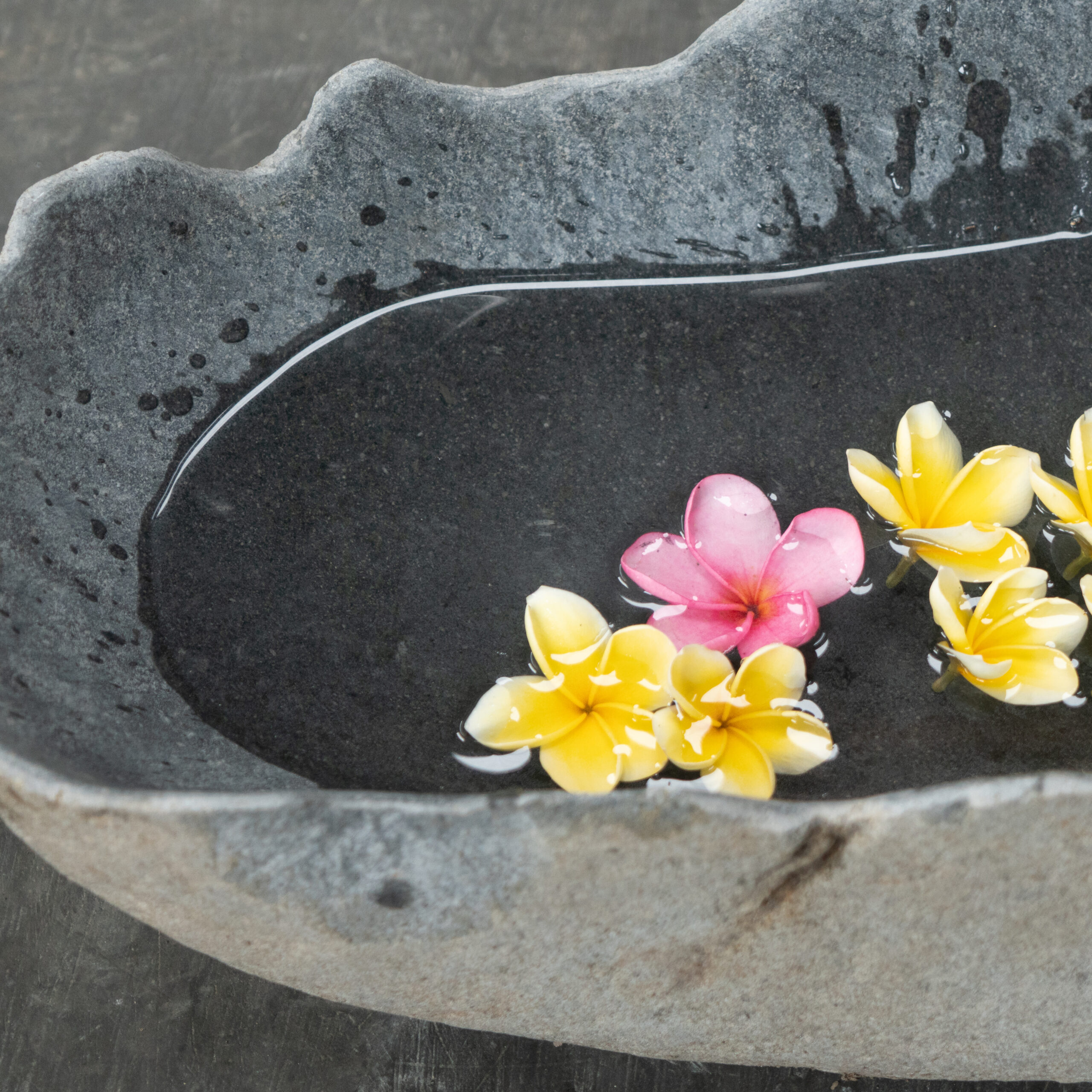 Bowl River Stone Natural Border B-05 - Image 9