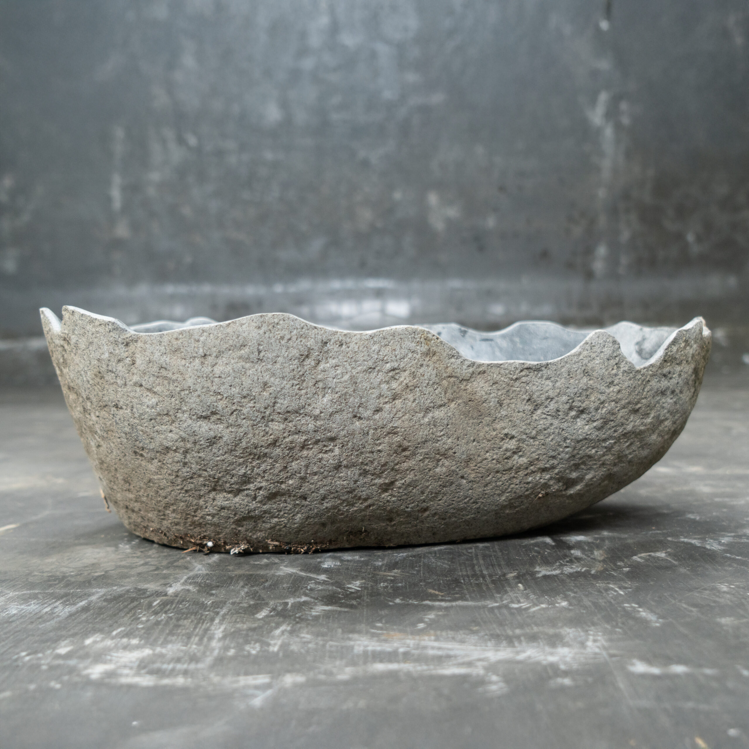 Bowl River Stone Natural Border B-05 - Image 11
