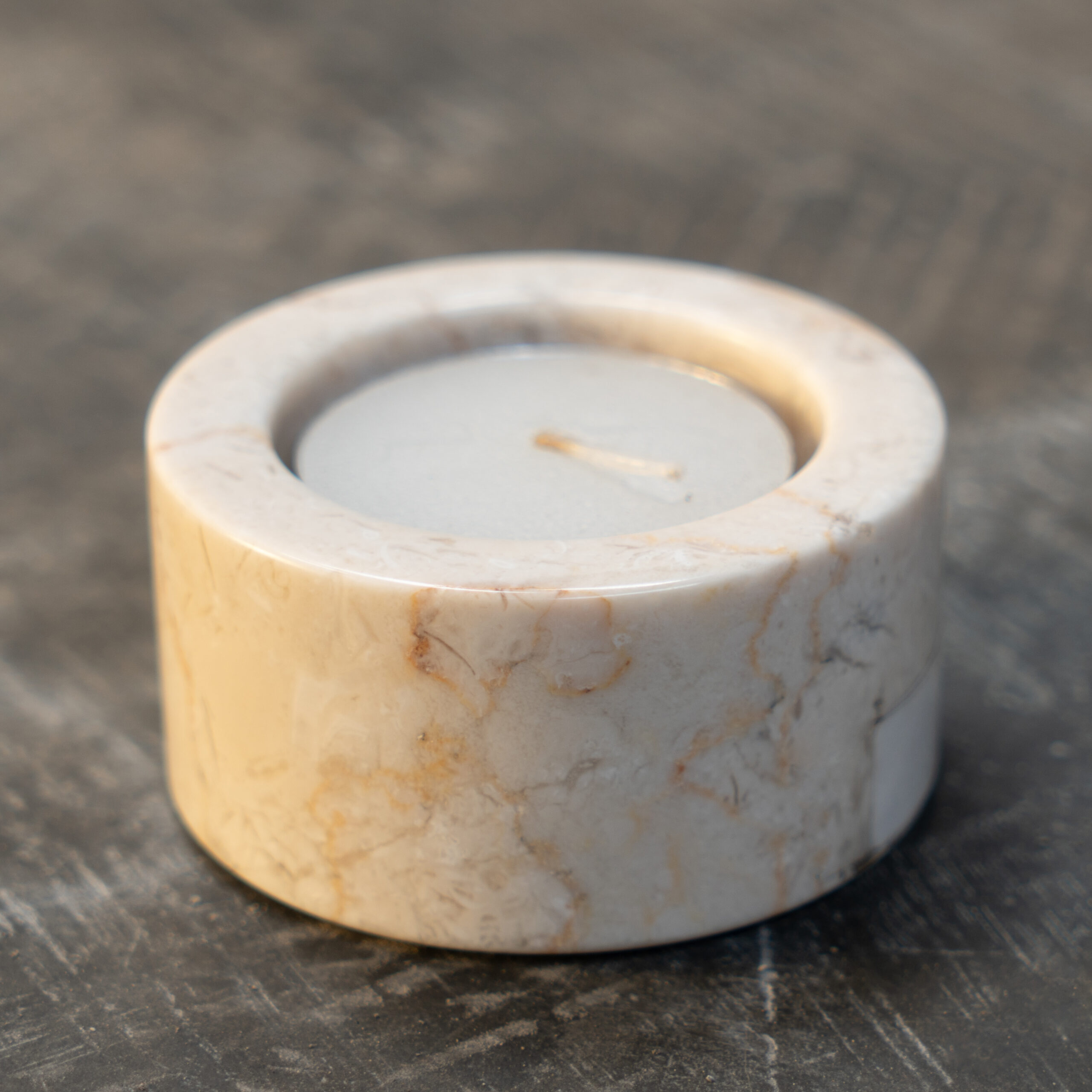 Candle Holder Marble Round CH02 - Image 3