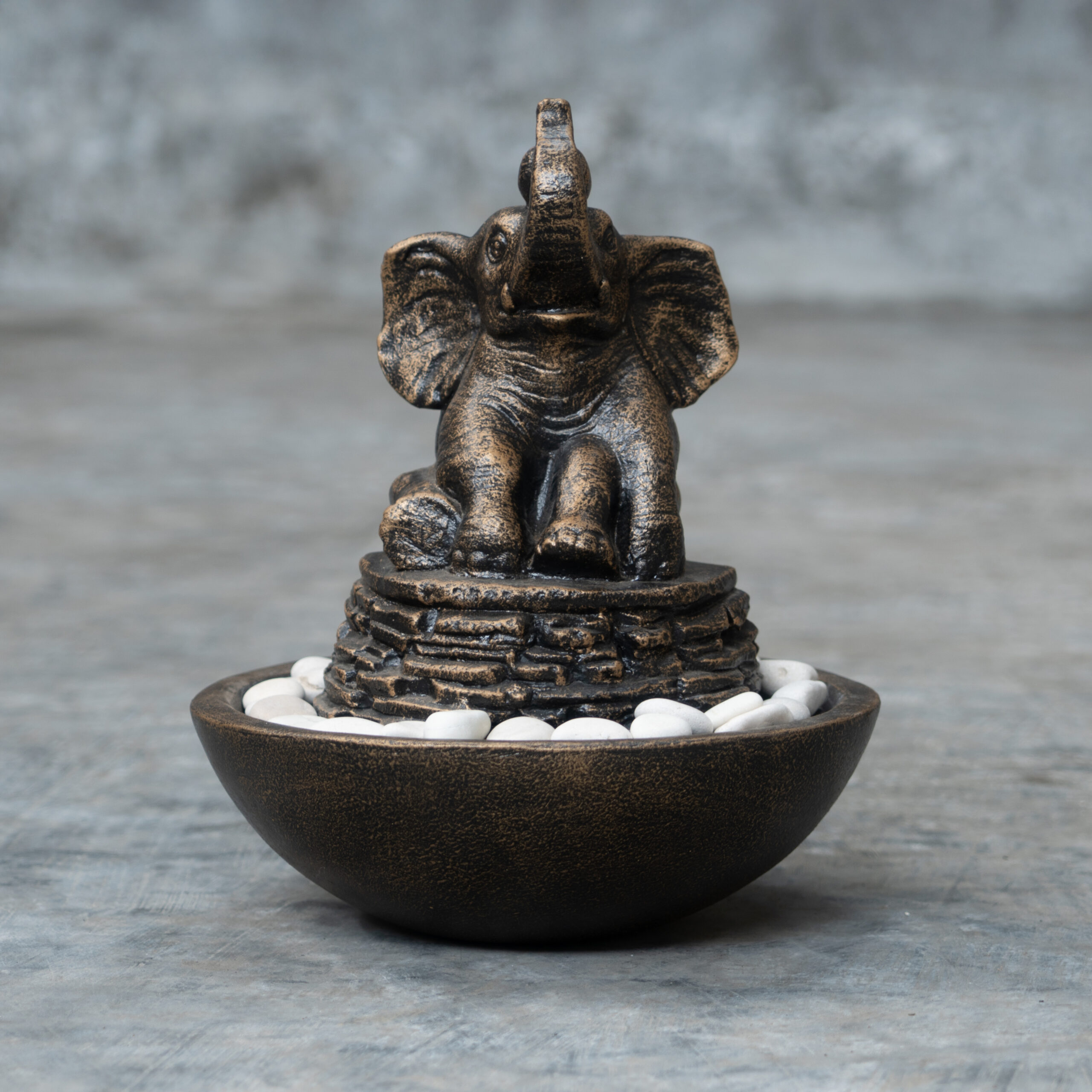 Sitting Elephant Table Fountain - Image 5