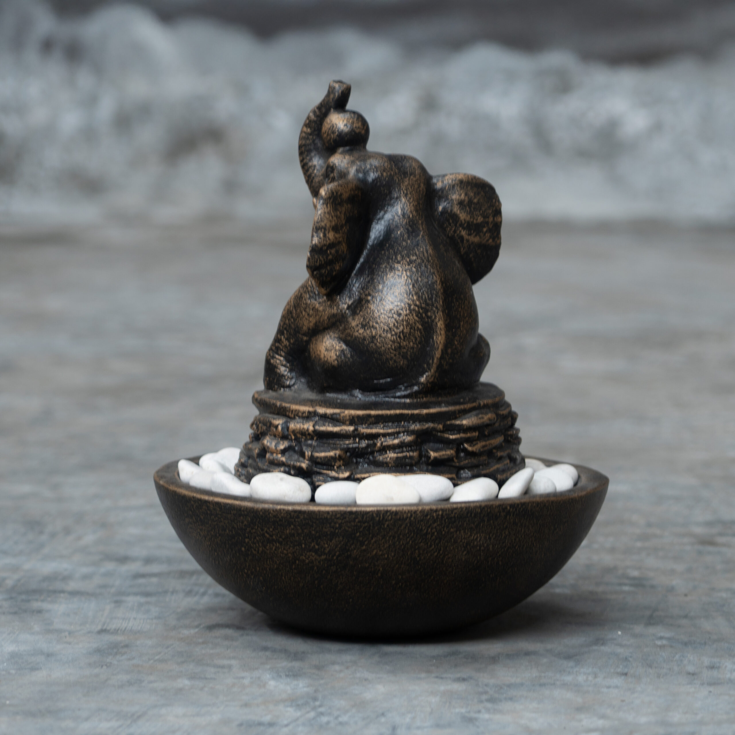 Sitting Elephant Table Fountain - Image 8