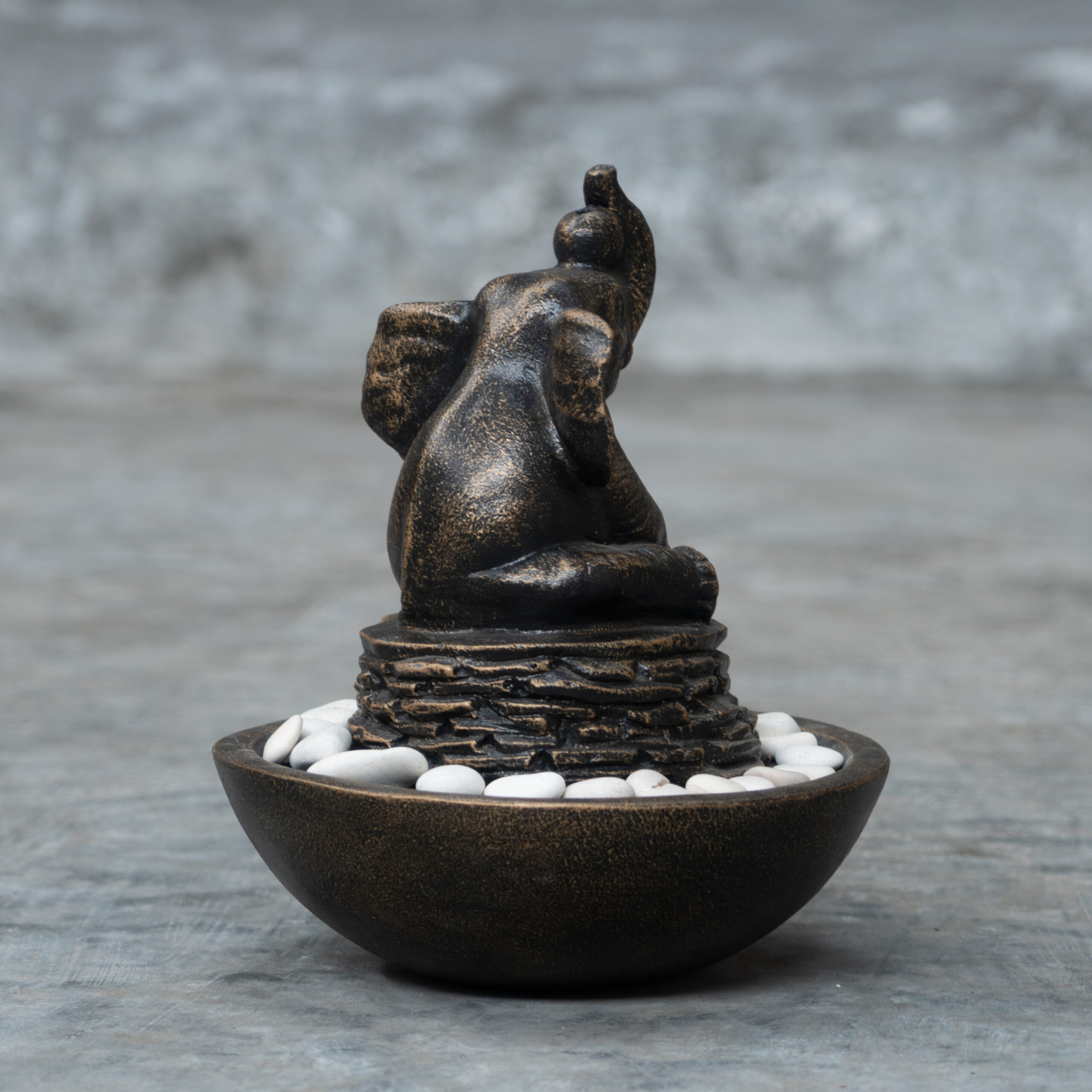 Sitting Elephant Table Fountain - Image 2