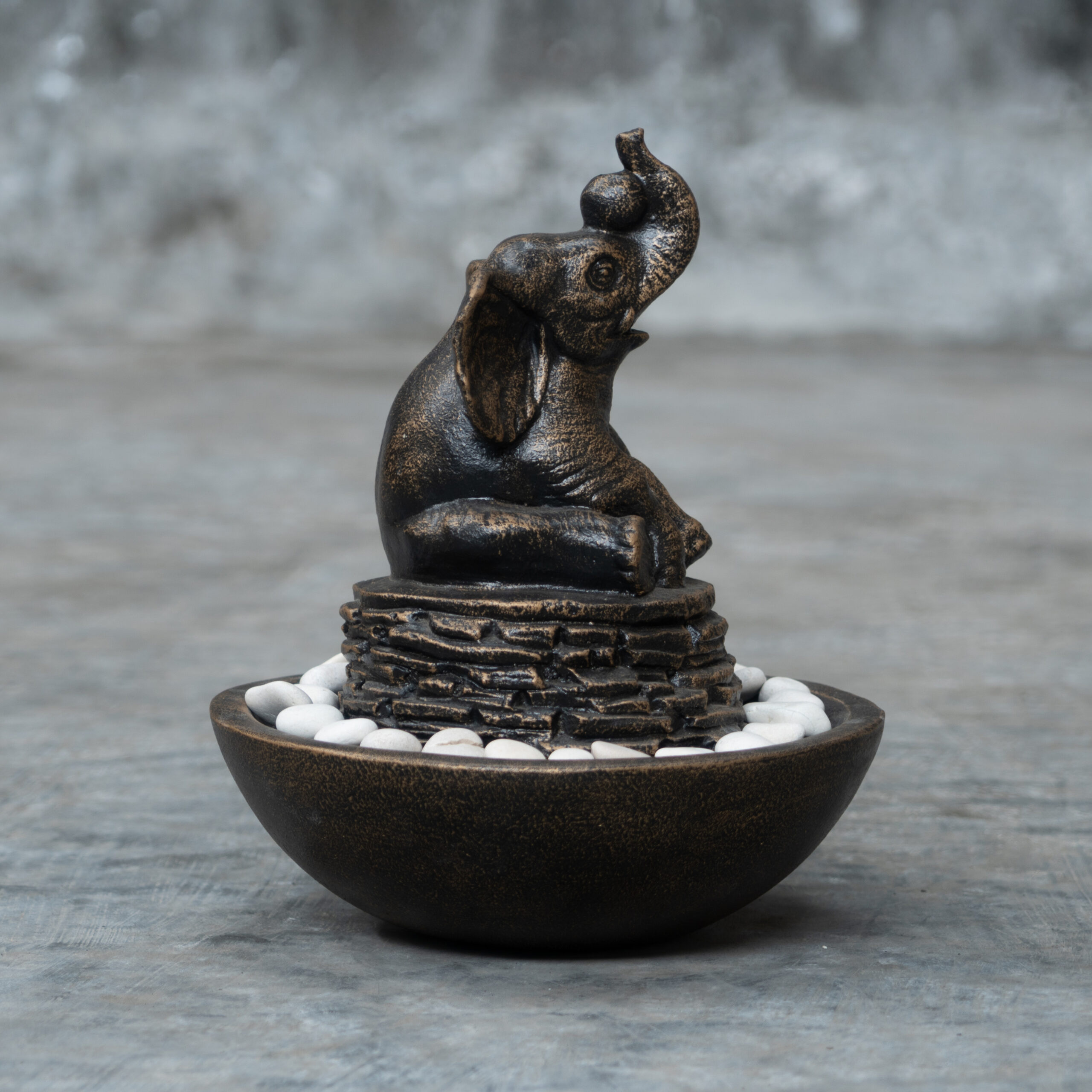 Sitting Elephant Table Fountain - Image 3