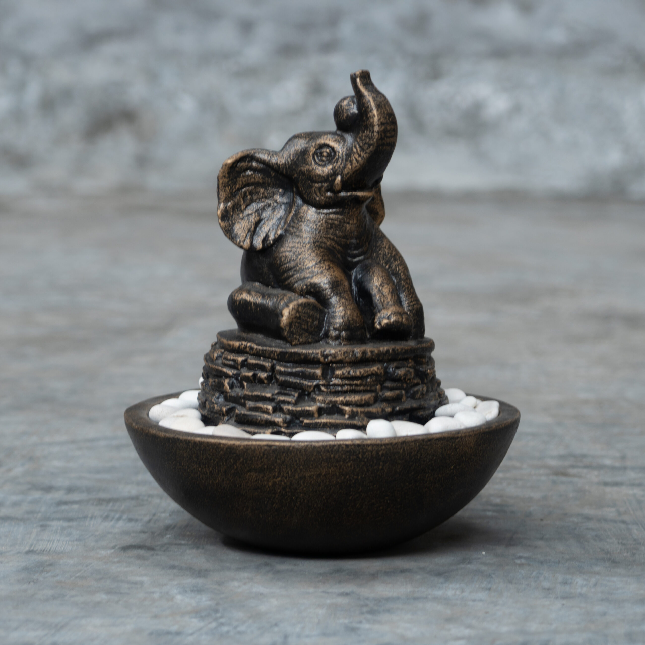 Sitting Elephant Table Fountain - Image 4