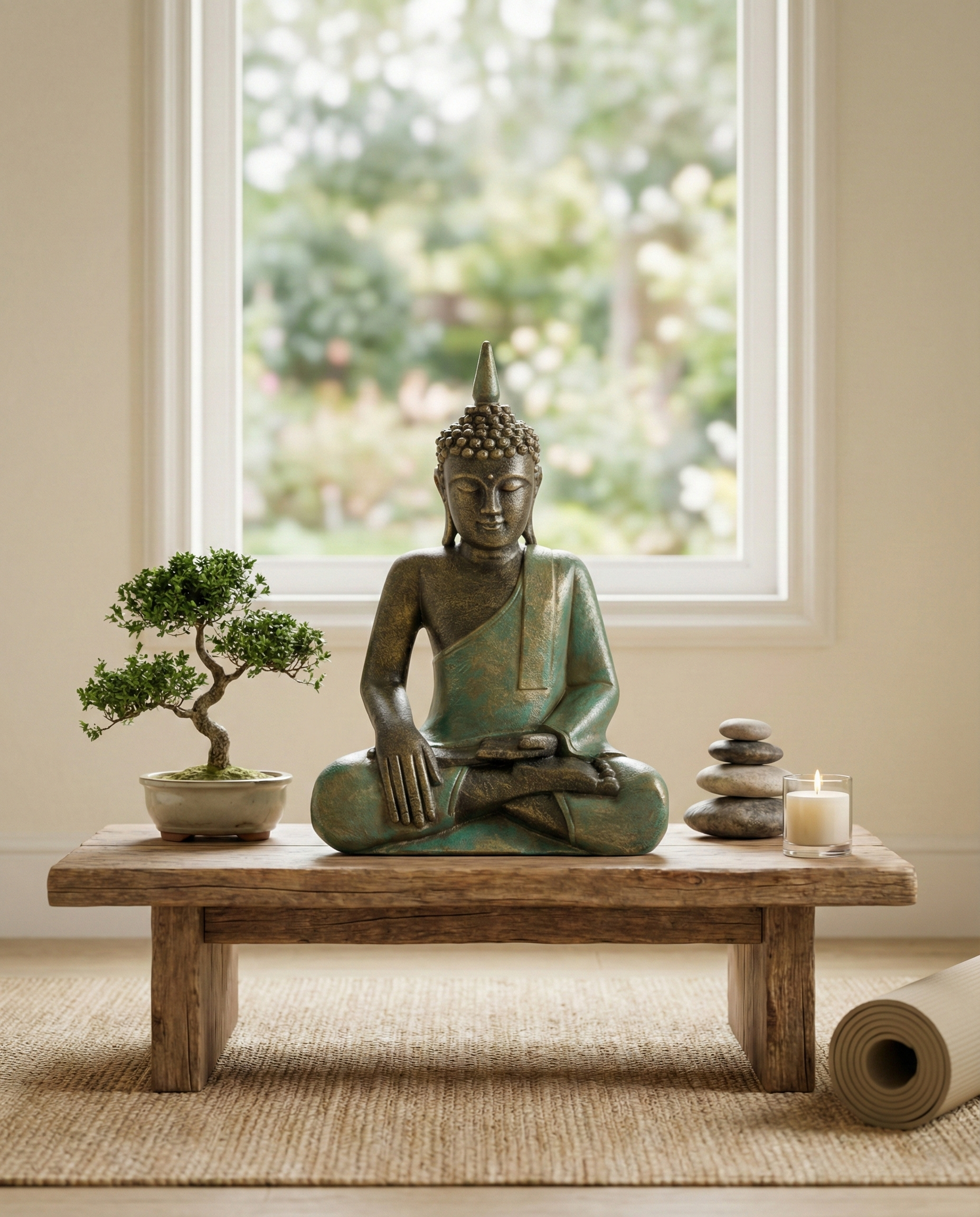 Sitting Buddha H. 40 - Image 2